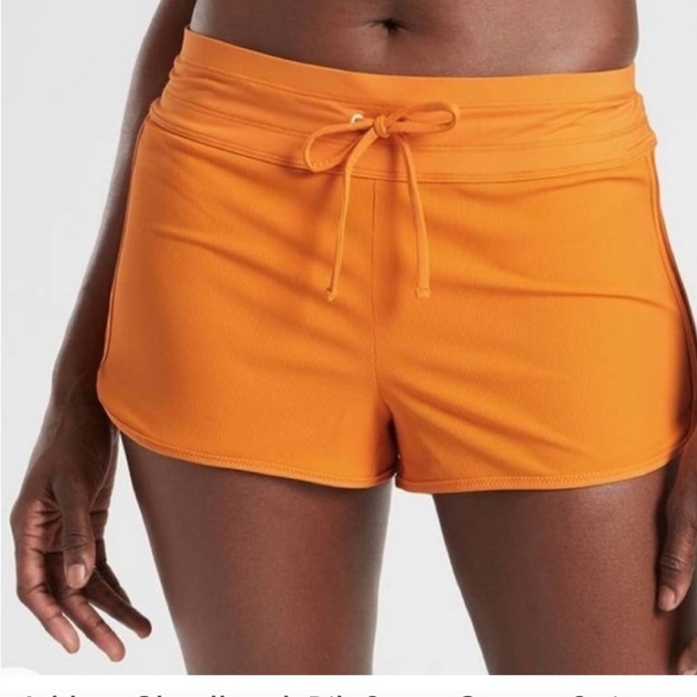 Athleta Swim Shorts XS Orange Cloudbreak
